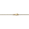 Black Bow Jewelry 1.15mm, 14k Yellow Gold, Diamond Cut Rope Chain Anklet or Bracelet - image 3 of 4