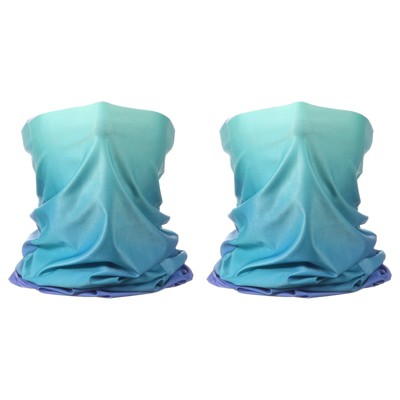 Unique Bargains Breathable Sun Protection Hiking Fishing Cycling Neck Gaiter Face Masks 2 Pcs