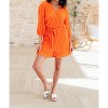 Women's Roll With me Romper - White Birch - 2 of 4