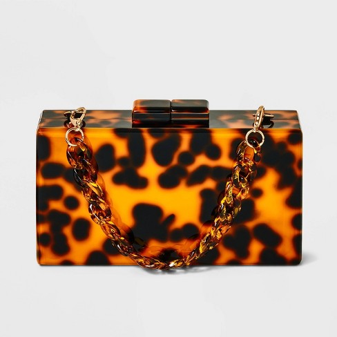 Tortoiseshell clutch online bag