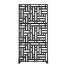 MAYEERTY 72 inch Room Divider Rectangle Prvacy Screen with Galvanized Frame Garden Fence Patio Black - 4 of 4