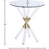 Meridian Furniture,Mercury Acrylic/Gold End Table - 4 of 4