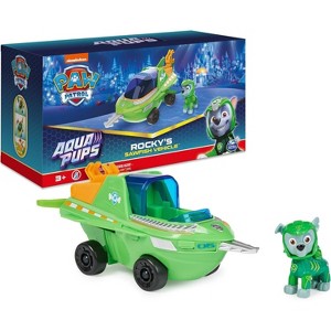 PAW Patrol Aqua Pups Rocky Sawfish Transforming Vehicle with Action Figure, Kids Toy for Ages 3+ - 1 of 4