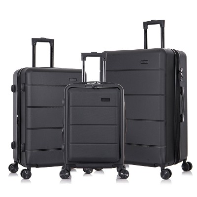 InUSA Elysian Lightweight Hardside Carry On Spinner 3pc Luggage Set