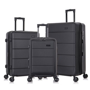 InUSA Elysian Lightweight Hardside Carry On Spinner 3pc Luggage Set - 1 of 4