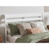 AFI Furnishings Savannah Full Solid Wood Headboard with Attachable Charger in White - 2 of 4