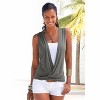 Women's Sleeveless Wrap Look Top - LASCANA - image 3 of 4