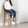 South Shore Balka Counter Height Barstool Black/Natural - 4 of 4