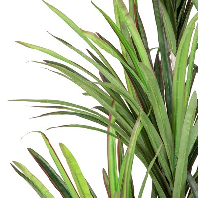 Elegant 5.5' Green Dracaena Marginata Artificial Potted Plant
