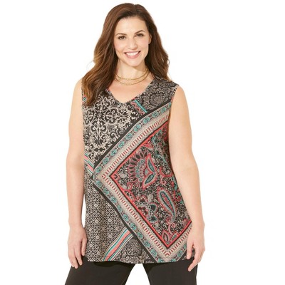 Catherines Women's Plus Size Anywear V-Neck Tank