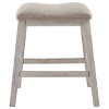 Signature Design by Ashley Set of 2 Skempton Upholstered Counter Height Barstools Beige: Polyester, Wood Frame, Footrest - image 3 of 4