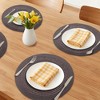 REGALWOVEN Farmhouse Round Placemats Set of 6 Woven Placemats for Dining Table Decor - 2 of 4