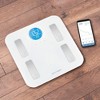 Wifi Plastic/Glass Personal Scale White - Weight Gurus - image 4 of 4