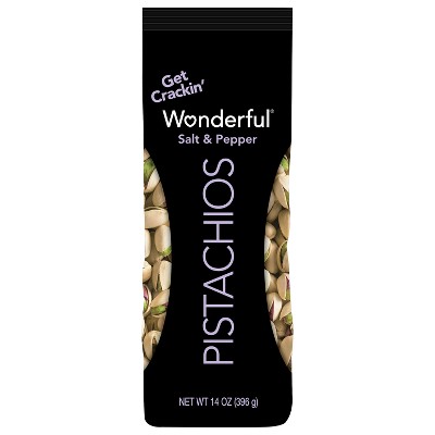 Wonderful Flavored Pistachios Salt & Pepper - 14oz