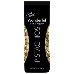 Wonderful Flavored Pistachios Salt & Pepper - 14oz - 1 of 4