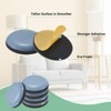 Unique Bargains Round Polytetrafluoroethylene Self-Adhesive Mover Sliders Pads for Chair - 2 of 4