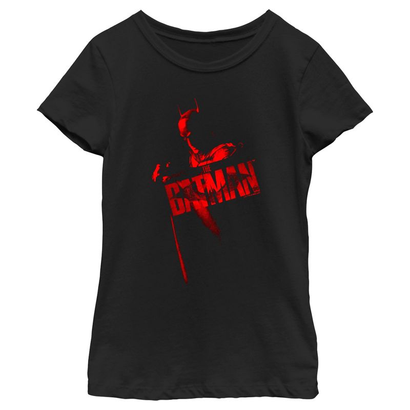 Girl's The Batman Red Shadows T-Shirt, 1 of 5