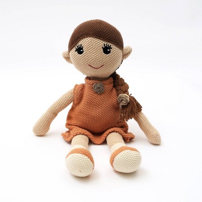 INFURNIC Baby and Toddler Learning Toys Ultra Soft Handcrafted Princess Plush for Sweet Creative Play Fun, Multicolored, 19"*16"*1"