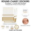 Big Dot of Happiness It's Twins - Gold Twins Baby Shower Small Round Candy Stickers - Party Favor Labels - 324 Count - 3 of 4