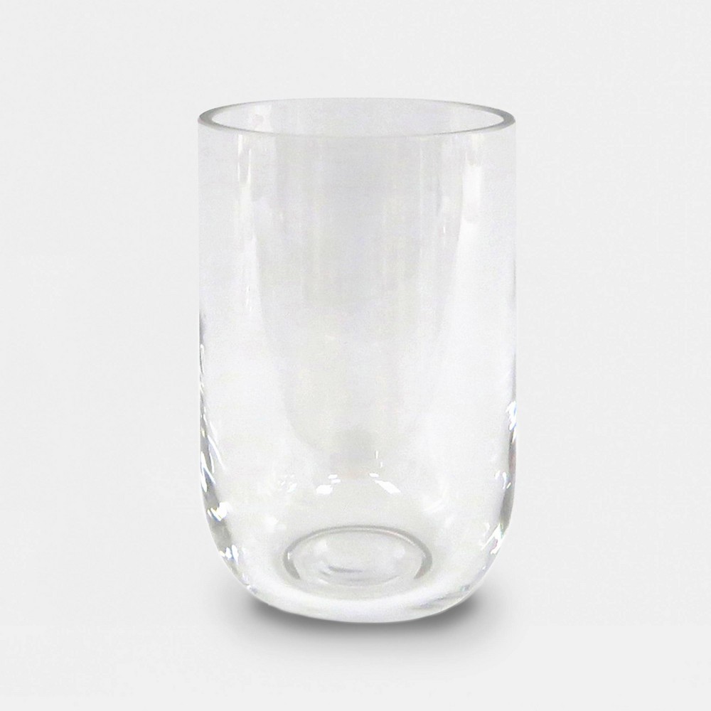 Case Pack of 4 Pcs, 6" x 4" Hurricane Glass Pillar Candle Holder Clear - Made By Design