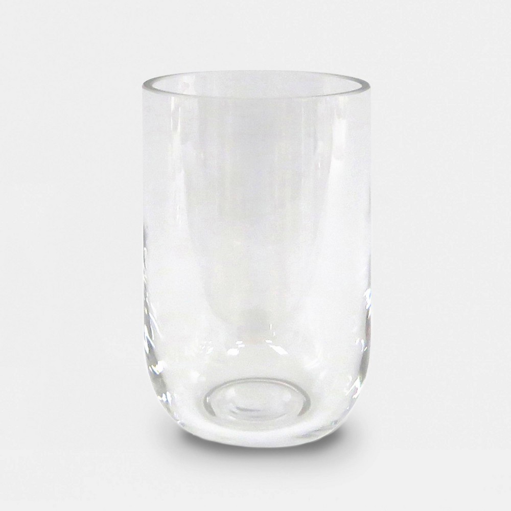 6" x 4" Hurricane Glass Pillar Candle Holder Clear - Made By Design™