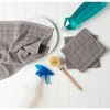 Design Imports  Windowpane Terry Dishcloth Set 6 Piece, 12X12", Gray - 2 of 4