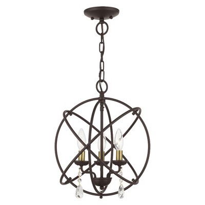 Livex Lighting Aria 3 - Light Chandelier in  Bronze