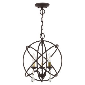 Livex Lighting Aria 3 - Light Chandelier in  Bronze - 1 of 1