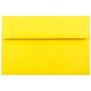 JAM Paper 50pk Brite Hue A10 Envelopes 6" x 9.5" - 1 of 4