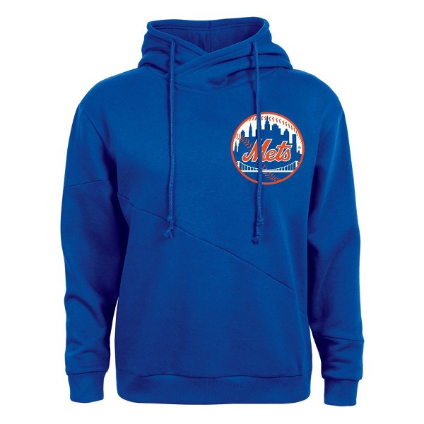 Sudadera con capucha para mujer MLB New York Mets, ajuste relajado