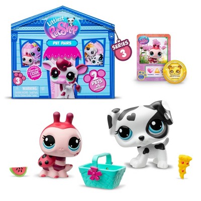 Littlest Pet Shop Surprise Reveal Collectible Figures Pet Pairs 2pk Asst 6pc PDQ