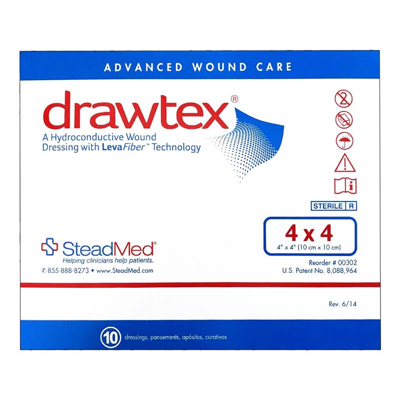 Drawtex Hydroconductive Wound Dressing, 4x4, 1 Count, 1 Pack, 2 of 5
