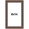 PosterPalooza | Photo Size Elegant Brown Picture Frame - UV Acrylic, Foam Board Backing, Hanging Hardware - 2 of 4