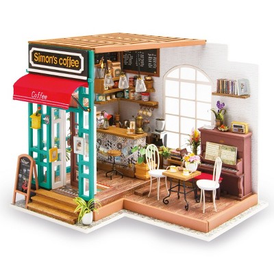 Hands Craft DIY 3D Wooden Puzzles - Miniature House: Simon's Coffee