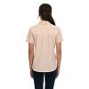 Canada Weather Gear Women's Short Sleeve 4-Pocket Button-Up Shirt – Lightweight Utility Collared Top with Chest, Side Seam Pockets - 2 of 4