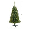 Nearly Natural 3-ft Green Artificial Christmas Tree with 50 LED Lights and 118 Bendable Branches - 2 of 4