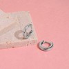 Girl's Rounded 2.5mm Polished Hoop Sterling Silver Earrings - In Season Jewelry - 4 of 4