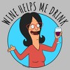 Womens Bob's Burgers Linda Wine Helps T Shirt - 2 of 3
