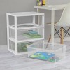 3 Drawer Tower, Versatile Storage with Clear Drawers Become Removable Bins, Easy to Assemble, White - 4 of 4