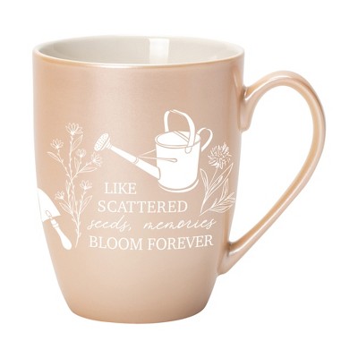 Elanze Designs Like Scattered Seeds Memories Bloom Forever Precious Pearl 10 ounce New Bone China Coffee Cup Mug