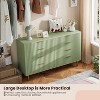 Acekool 8 Drawer Dresser, 54" Wide Modern Fluted Chest with Deep Drawers, Double Dresser TV Stand for Bedroom, Living Room, Hallway - 4 of 4