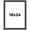 PosterPalooza | Refined Black Picture Frame - UV Acrylic, Foam Board Backing, Hanging Hardware - 2 of 4