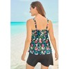 Swim 365 Women's Plus Size Longer-Length Tiered-Ruffle Tankini Top - 3 of 4