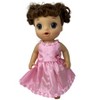 Doll Clothes Superstore Pink Darling Dress Fits 14 Inch Baby Alive And Little Baby Dolls - 3 of 4