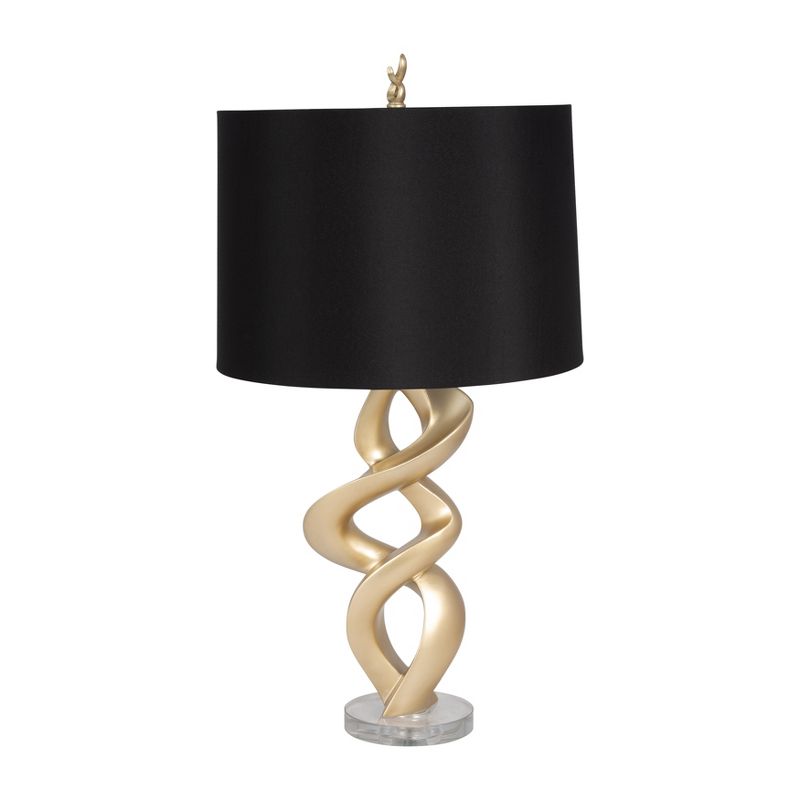 SAGEBROOK HOME 30&#34; Swirl Resin Table Lamp Gold, 1 of 11