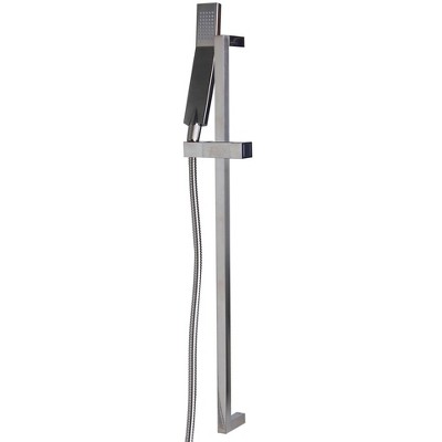 ALFI AB7606-BN Brushed Nickel Sliding Rail Hand Held Shower Head Set with Hose