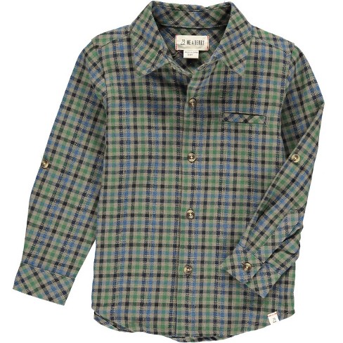 Boy's Atwood Long Sleeve Woven Collared Shirt - ME & HENRY - image 1 of 2