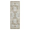 Machine Washable Area Rug Low Pile Non Slip Floor Carpet Vintage Distressed Flower Rug Soft Non Shedding Carpet for Kitchen Bedroom Living Room - 4 of 4