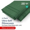 Ultra Soft Solid Pillowcases Set of 2 - Breathable & Comfortable Pillow Covers - CGK Linens - 2 of 4
