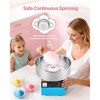 VEVOR Cotton Candy Machine Commercial, 1000W Electric Candy Floss Maker, Easy Use with 15 inch Stainless Steel Bowl and Sugar Scoop, Blue - 3 of 4